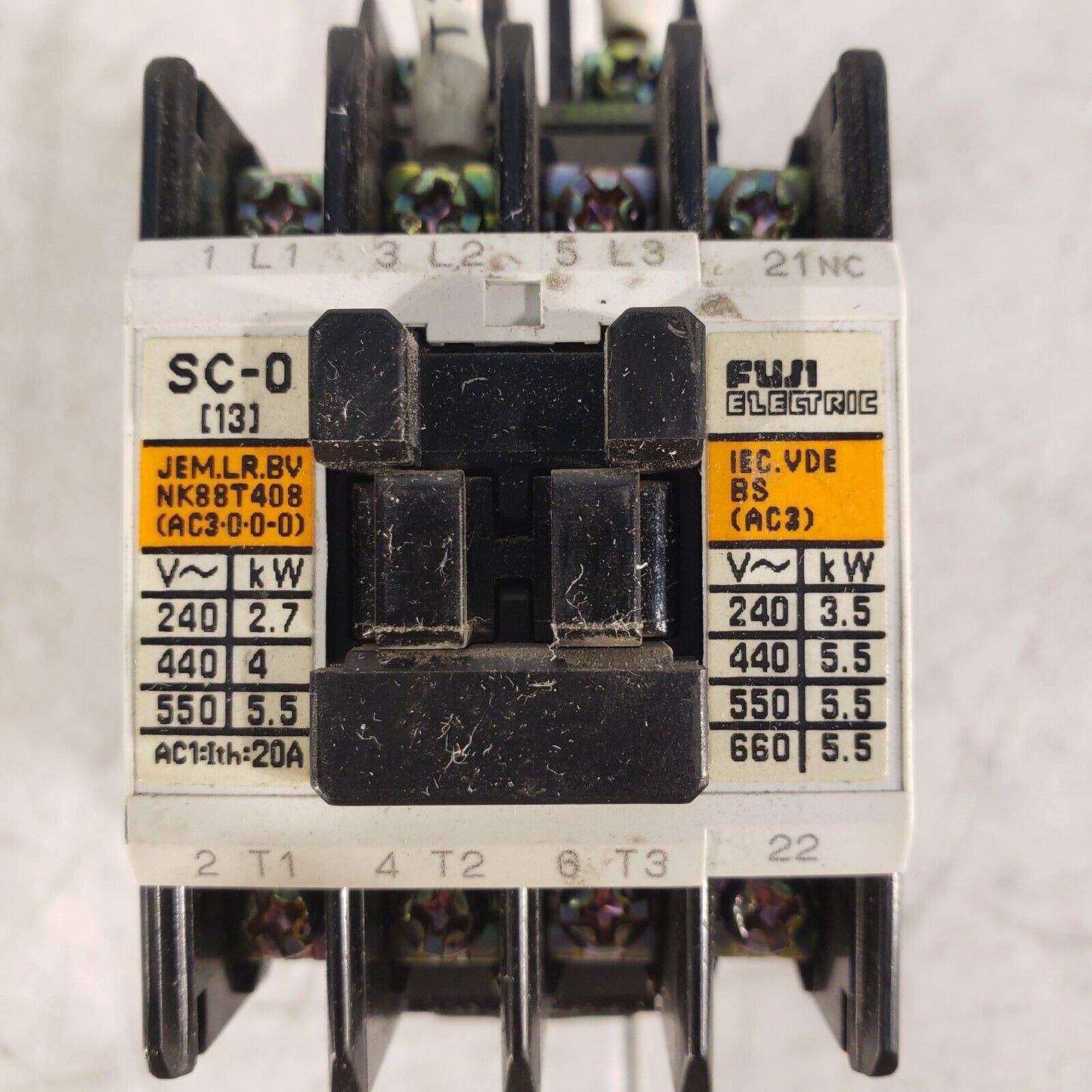 StraPack 0720-110096 Magnetic Switch, SC-0, 100V, 3a1b, For RQ-8, Fuji Electric