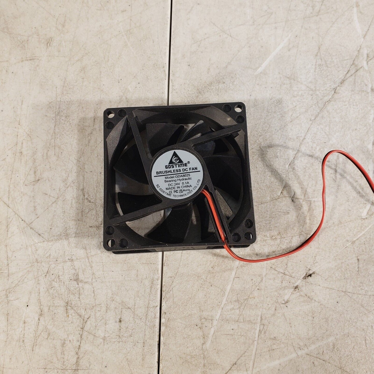 StraPack 900-06-10202 Smoke Fan, For RQ-8, GDSTIME GDA8025 24VDC 0.1A Brushless