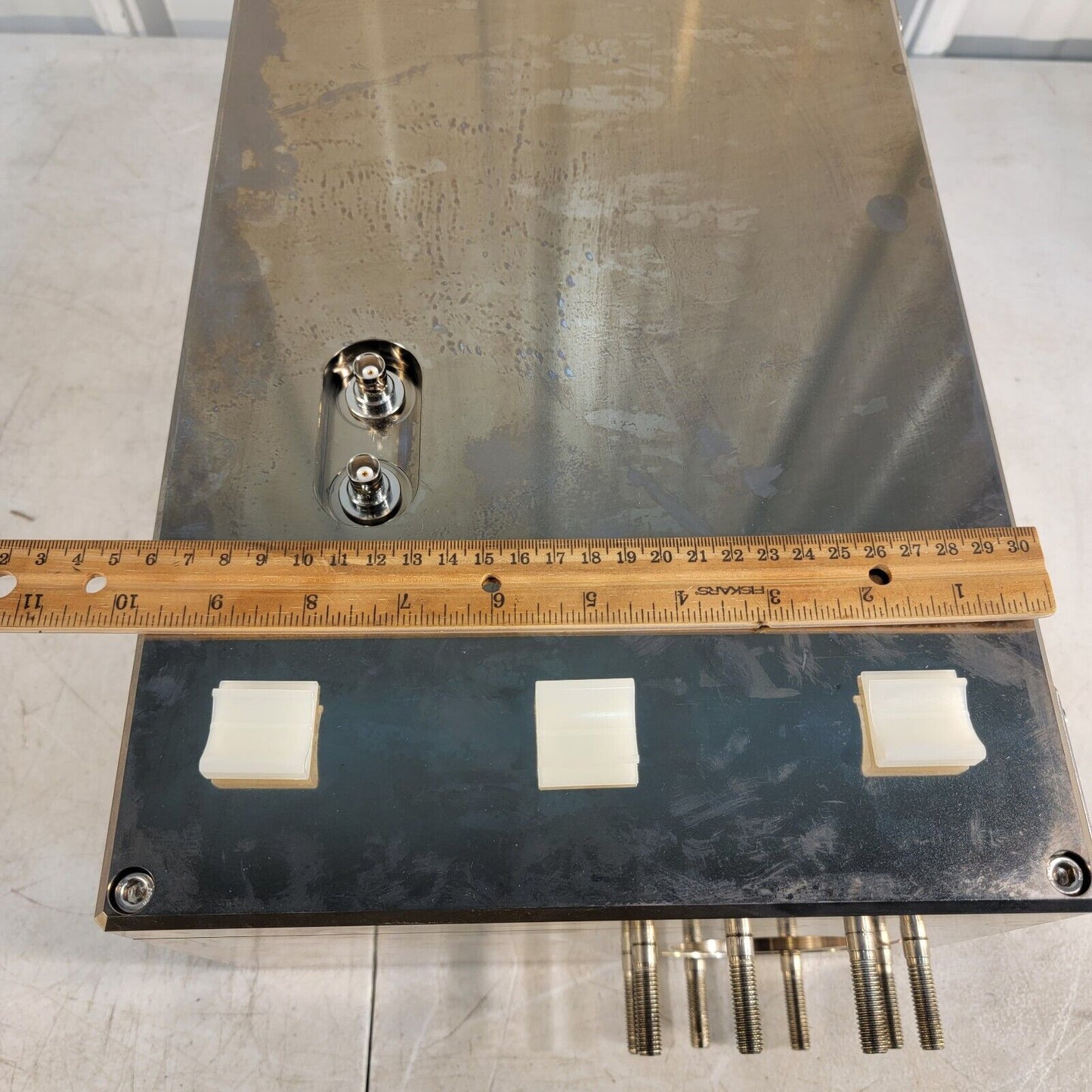 Rectangular Stainless High Vacuum Chamber 4.5" CF DN63CF Flanges 3x Viewports