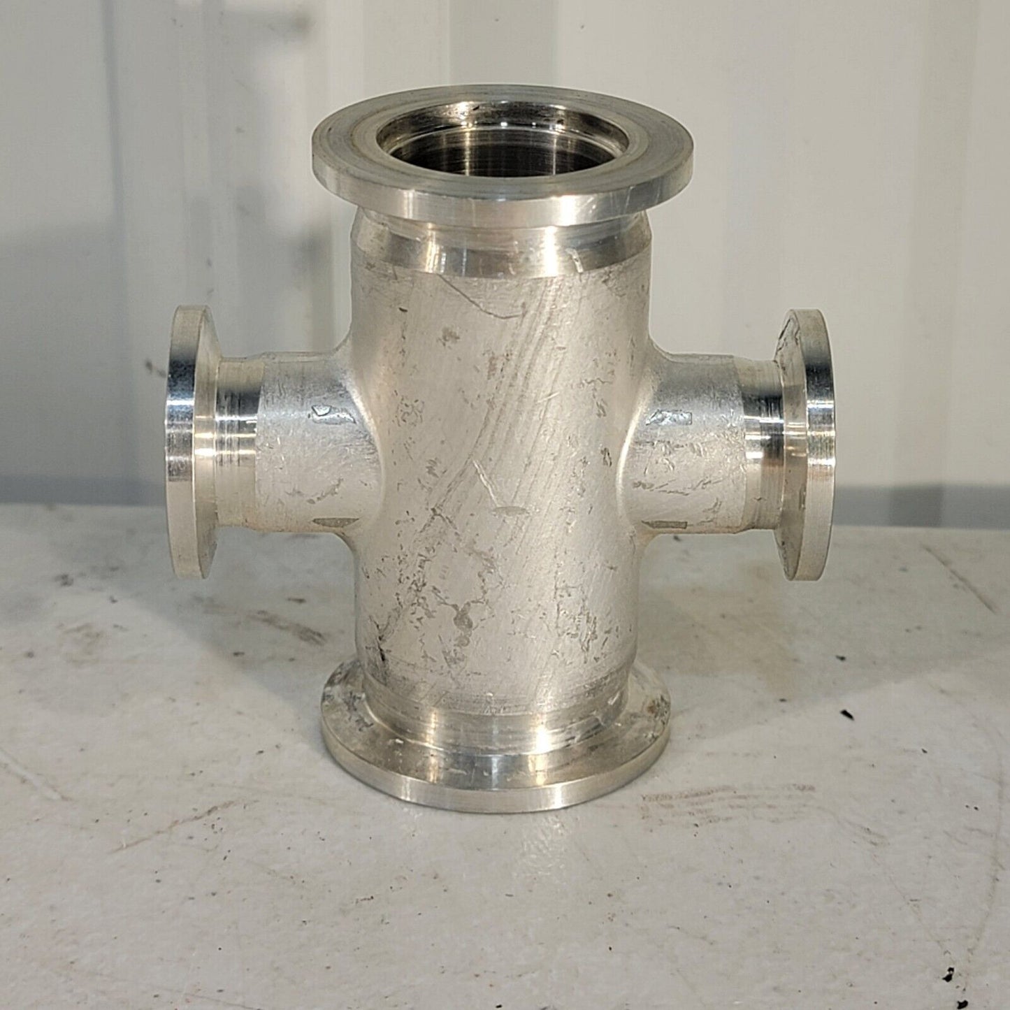 KF25 NW25 Reducer Cross KF10 NW10 Port Flanges Fittings High Vacuum Stainless