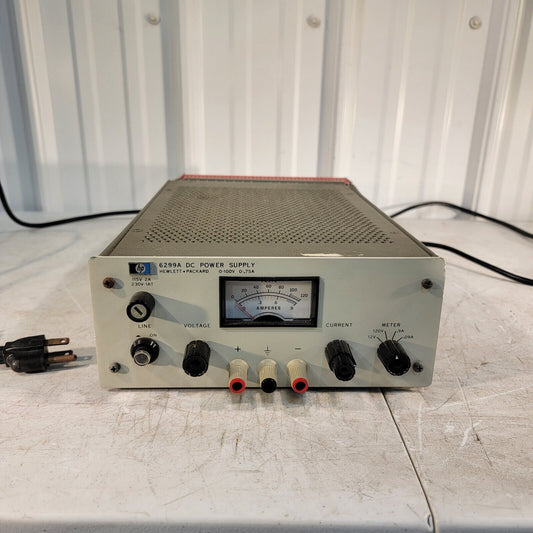 HP 6299A 0-100v .75A Adjustable Lab Bench DC Power Supply