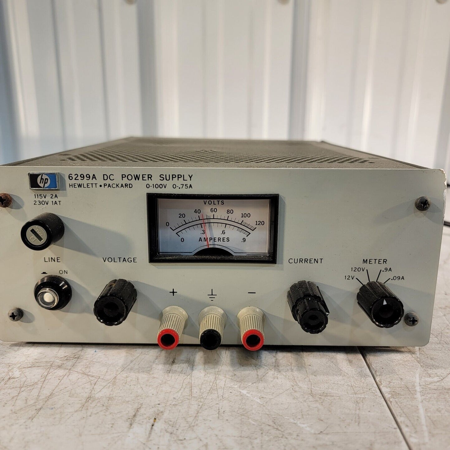 HP 6299A 0-100v .75A Adjustable Lab Bench DC Power Supply
