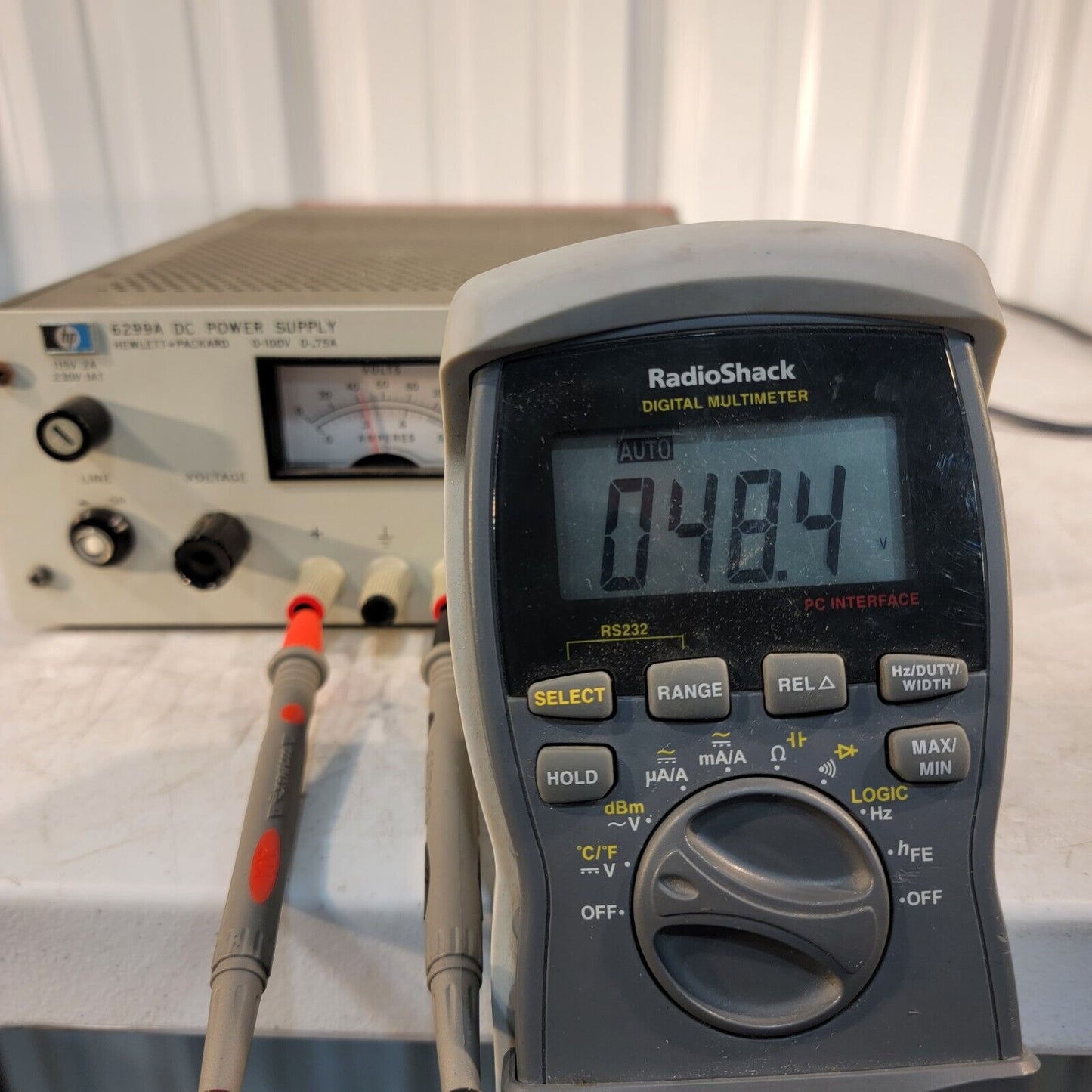HP 6299A 0-100v .75A Adjustable Lab Bench DC Power Supply