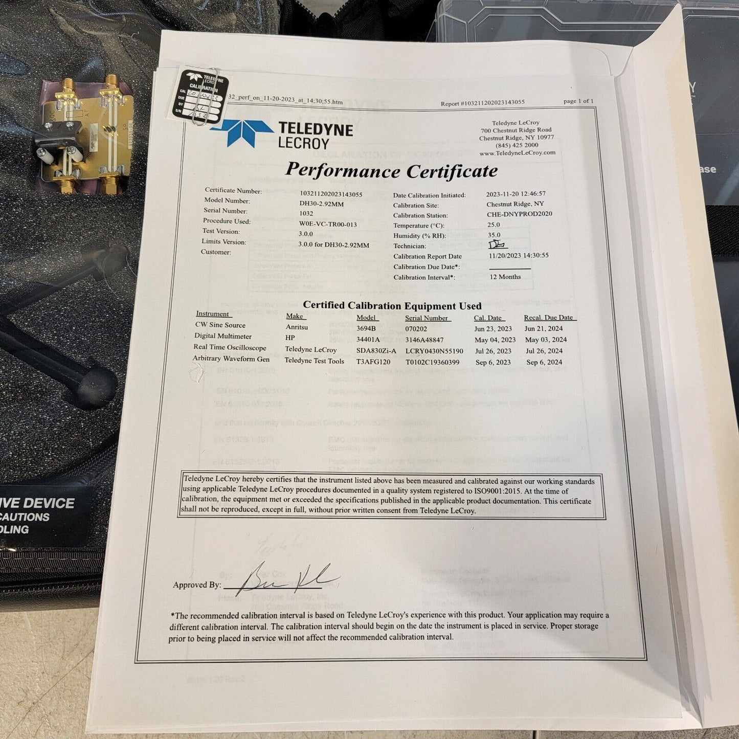 Teledyne LeCroy DH30-2.92MM 30 GHz Differential Probe - Recent Calibration