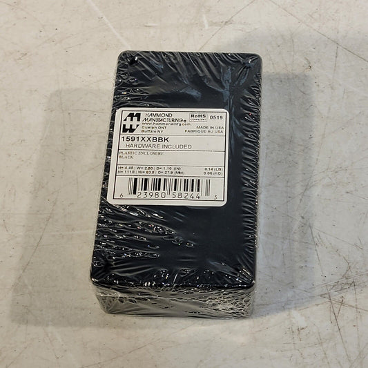 Hammond 1591XXBBK BBK 4.40" x 2.50" x 1.10" Project Box