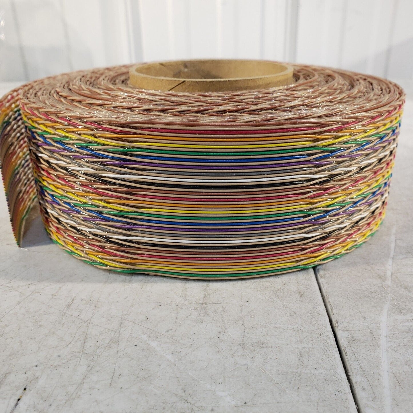 Spool of Braided Copper Wire, 50 Wires Across, 40 FT of Wire Parallel Cable