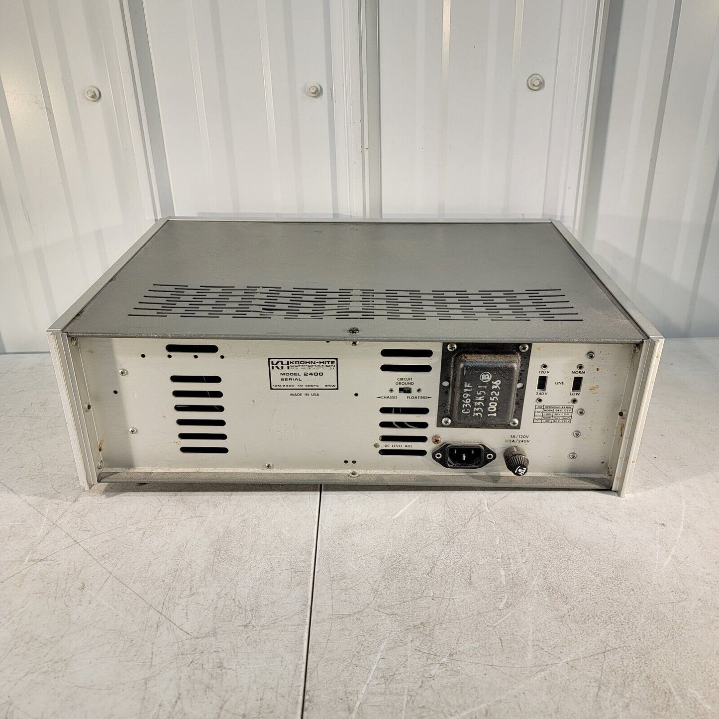 Vintage Krohn-Hite AM/FM/Phase Lock Signal Generator Sweep Frequency Source Sine