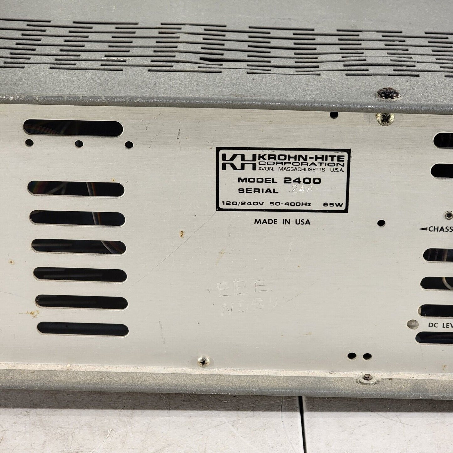 Vintage Krohn-Hite AM/FM/Phase Lock Signal Generator Sweep Frequency Source Sine