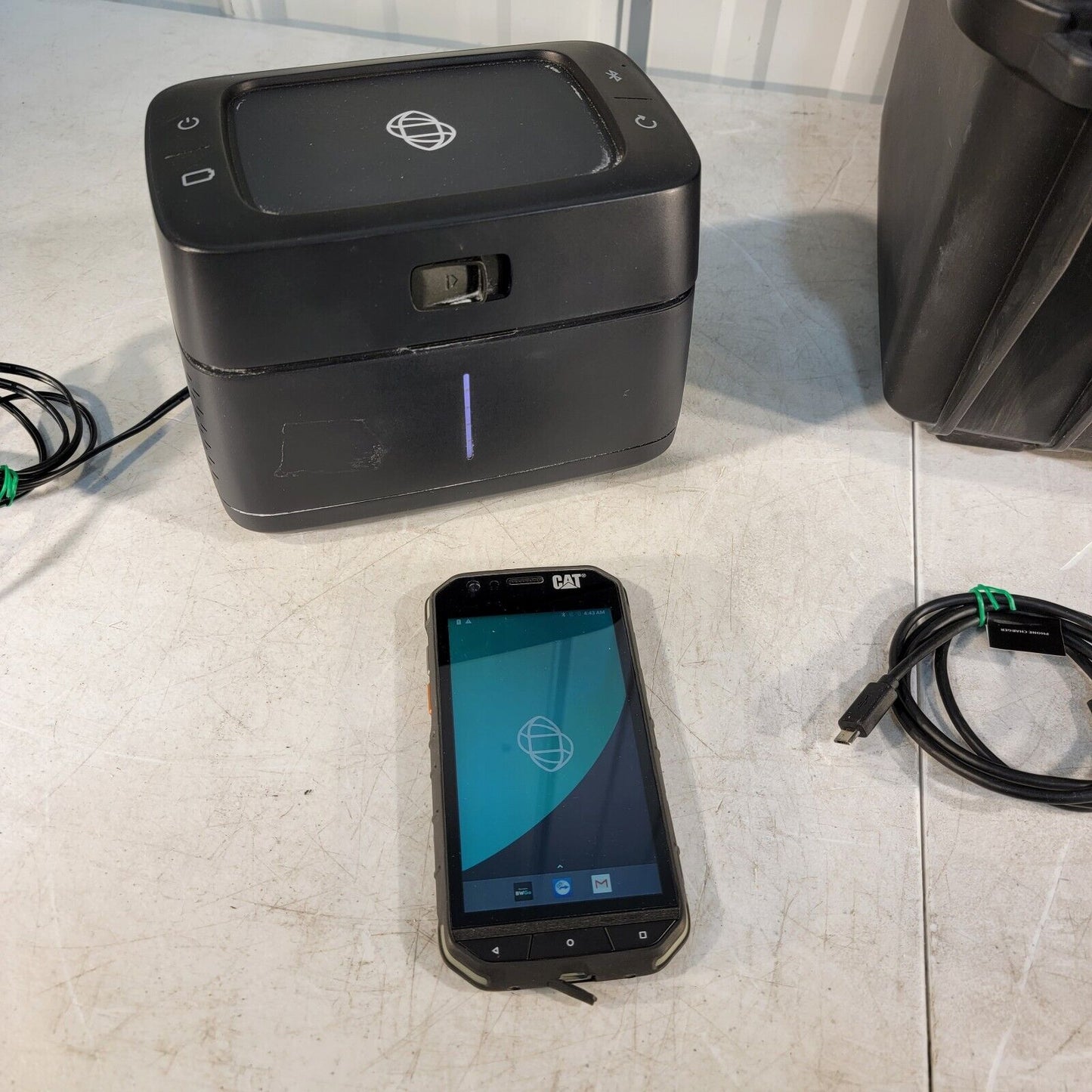 Biomeme Franklin Three9 ISP Rugged Mobile Real-Time PCR Thermocycler In Case