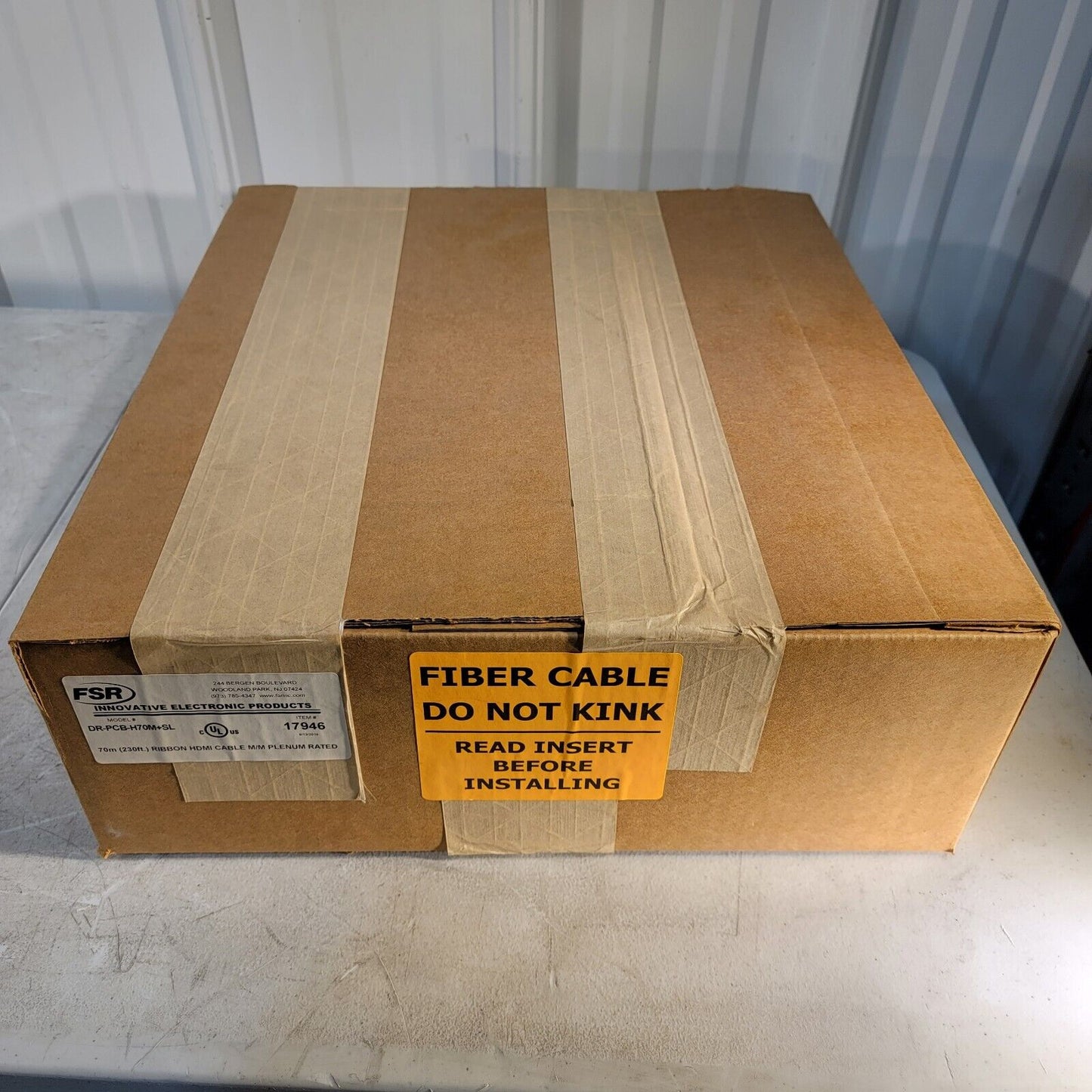 FSR DR-PCB-H70M+SL Ribbon HDMI Cable M/M Plenum Rated Fiber Cable 70m 230' 17946