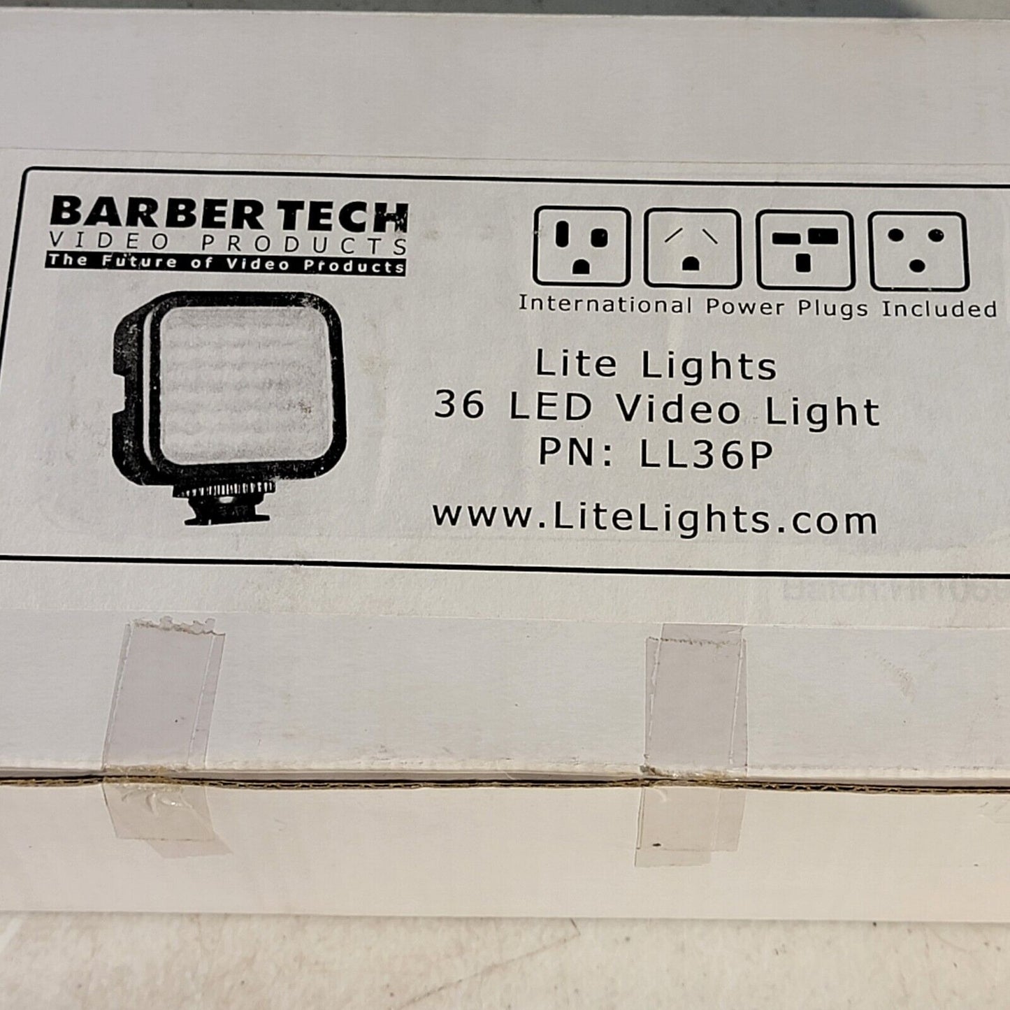 Barber Tech Lite Lights LED Video Light LL36P Rechargeable w/ International Plug
