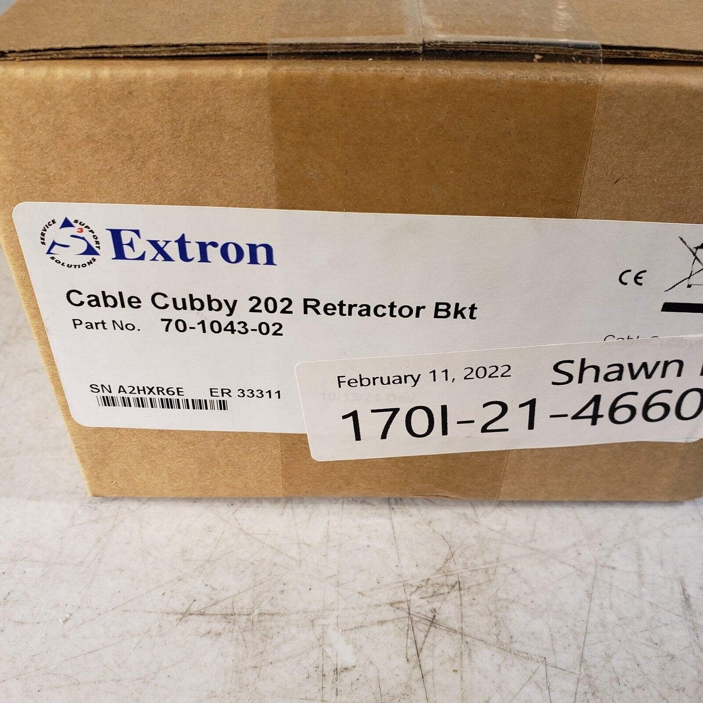Extron 70-1043-02 Cable Cubby 202 Retractor Bracket For 3 Retractor Modules STP