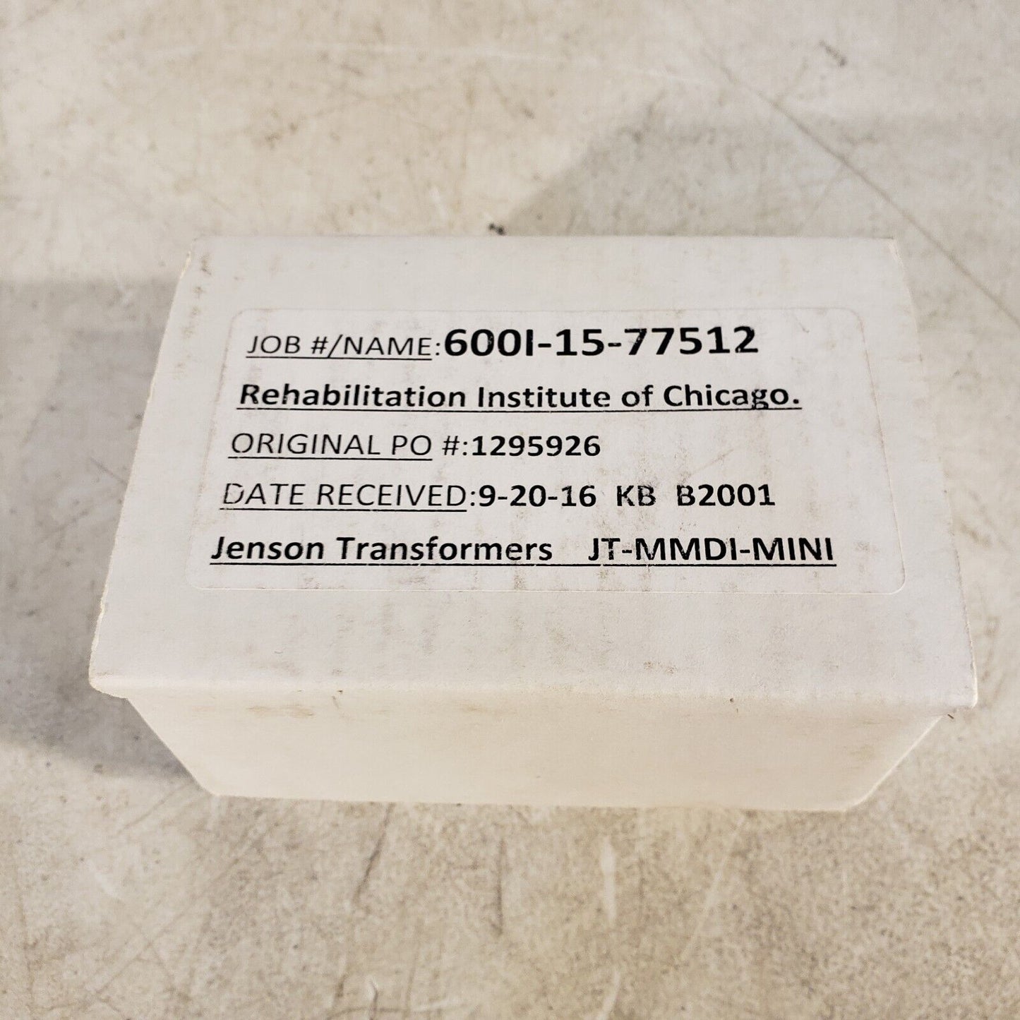 Jensen Transformers Iso-Max MMDI-Mini Wall Plate Direct Box 3.5mm Stereo To Mono