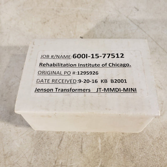 Jensen Transformers Iso-Max MMDI-Mini Wall Plate Direct Box 3.5mm Stereo To Mono