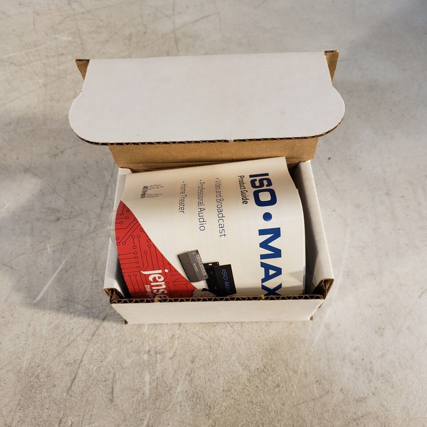 Jensen Transformers Iso-Max MMDI-Mini Wall Plate Direct Box 3.5mm Stereo To Mono