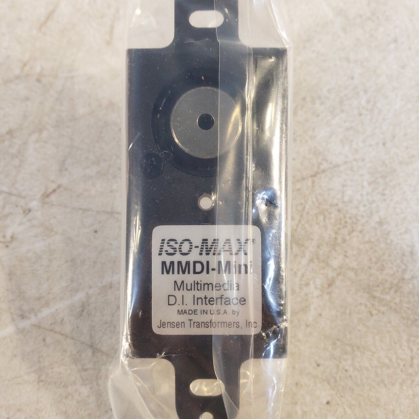 Jensen Transformers Iso-Max MMDI-Mini Wall Plate Direct Box 3.5mm Stereo To Mono