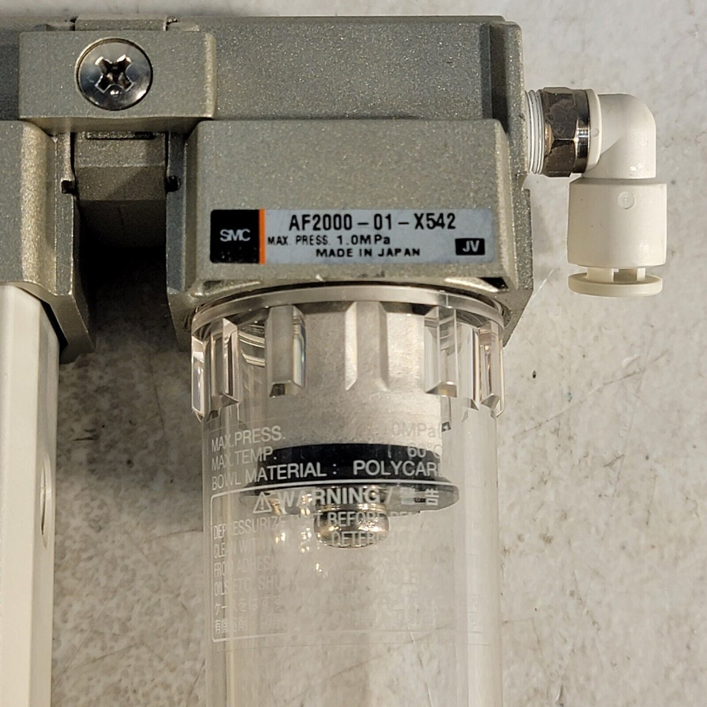 SMC IDG5H-01-X149 Membrane Air Dryer w/ AF2000-01-X542 Compressed Air Filter