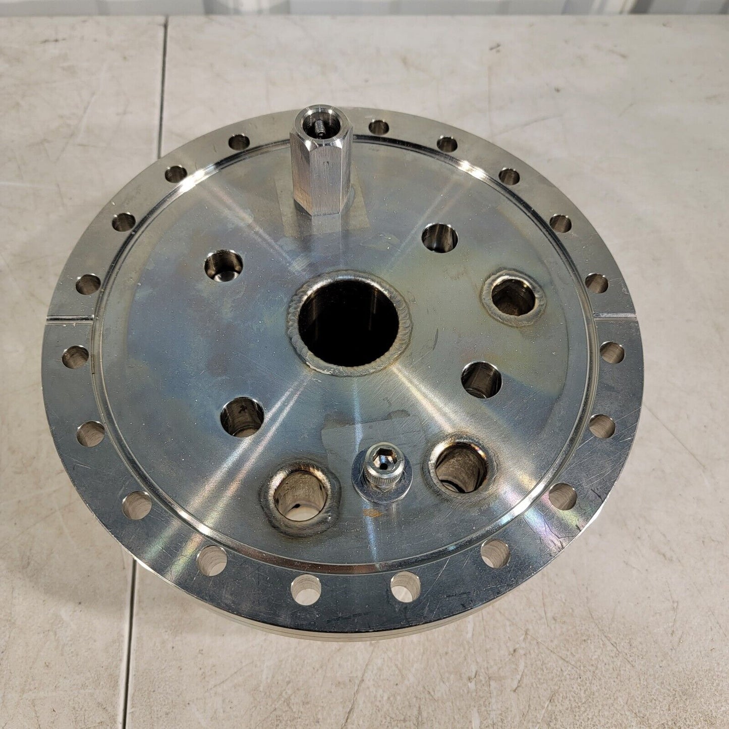 DN160CF 8" CF UHV Flange Adapter Manifold 3x 1.33", 1x 2.75", 4x 1/2" Ultratorr
