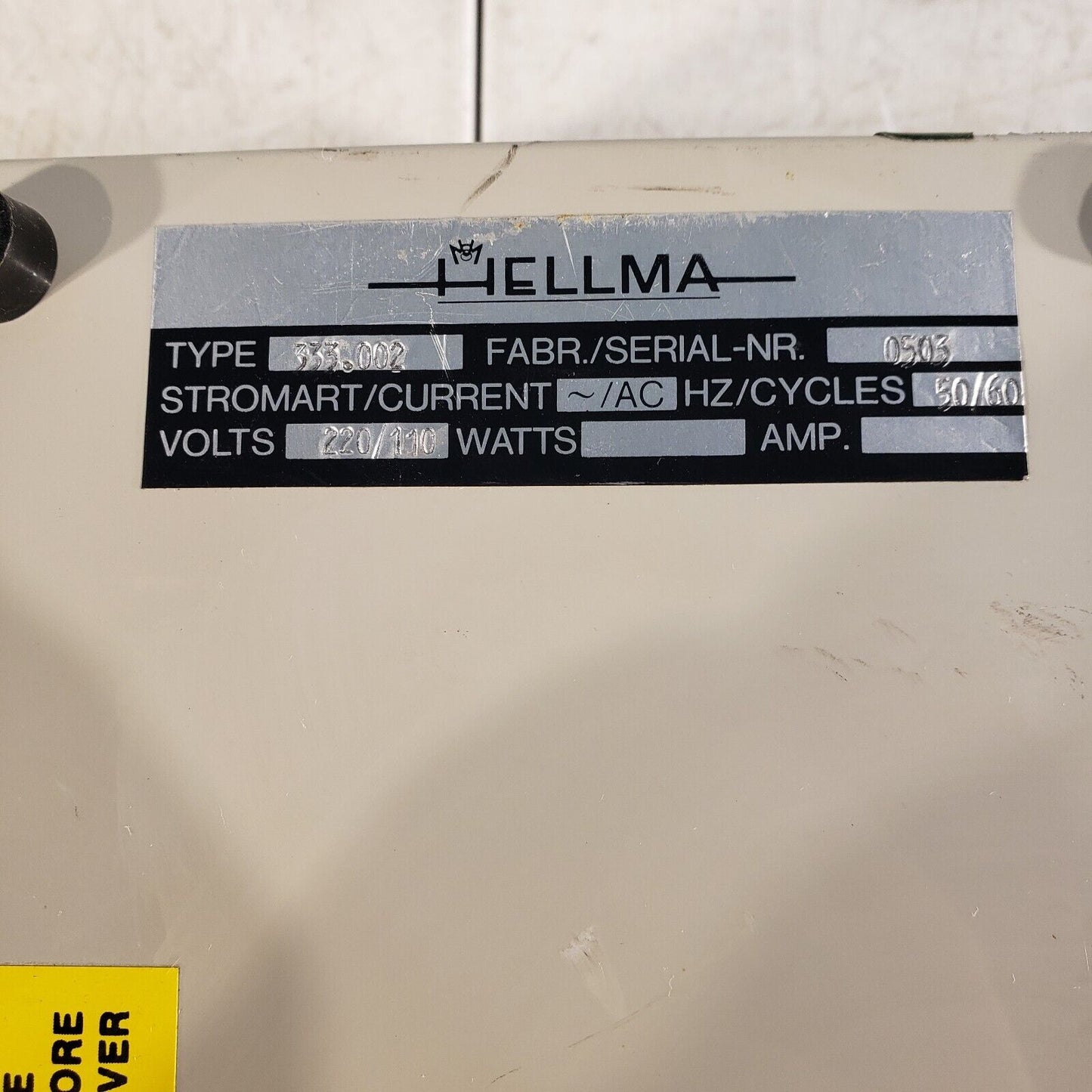 Hellma 333 Cuv-O-Stir, 3 Stirring Head Outlets 220/110 VAC 50/60 Hz