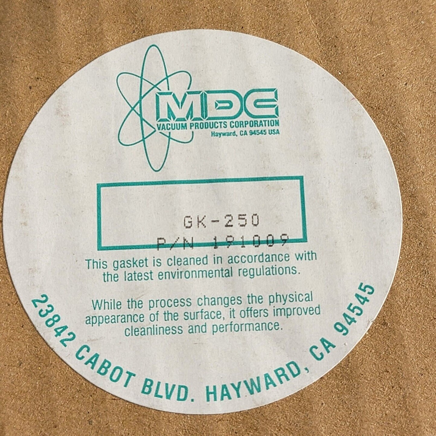 MDC 191009 Copper Gasket 4.5" DN63CF 10-Pack OFHC High Vacuum