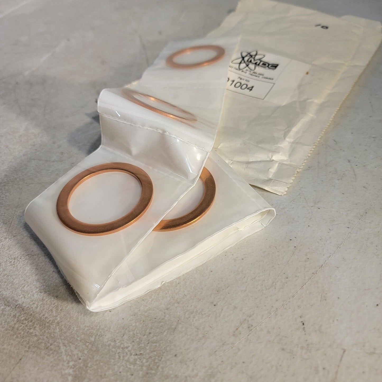 MDC 191004 Copper Gasket 2.75" 10-Pack DN35CF-DN40CF OFHC Copper