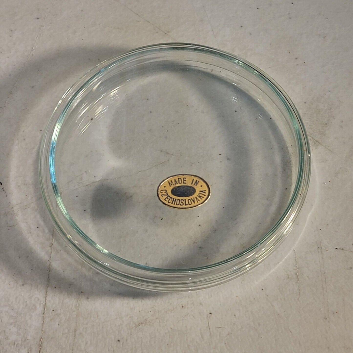 Vintage Czechoslovakian Made Petri Dishes w/ Covers 75mm x 10mm LOT OF 12