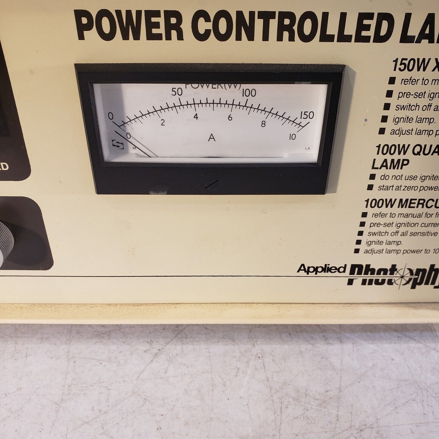 Applied Photophysics 04-122 Power Controlled Lamp Supply Arc Xenon Halogen Mercu