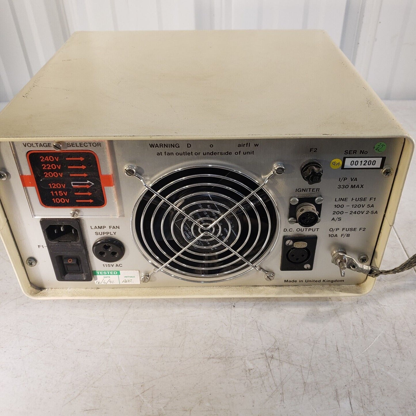 Applied Photophysics 04-122 Power Controlled Lamp Supply Arc Xenon Halogen Mercu