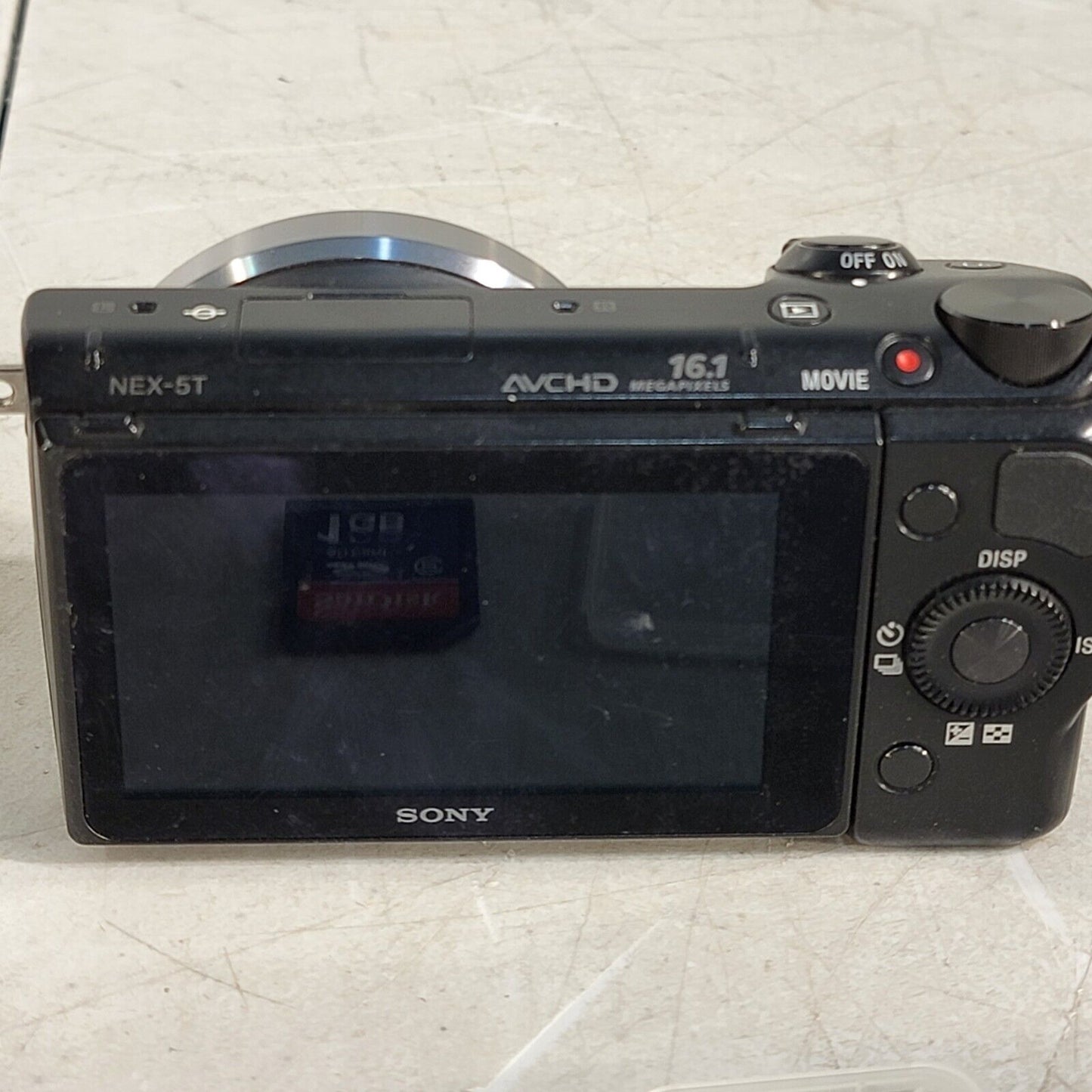 Sony Alpha NEX-5T 16.1MP E Mount Digital Camera Body, Battery, Charger, SD Card