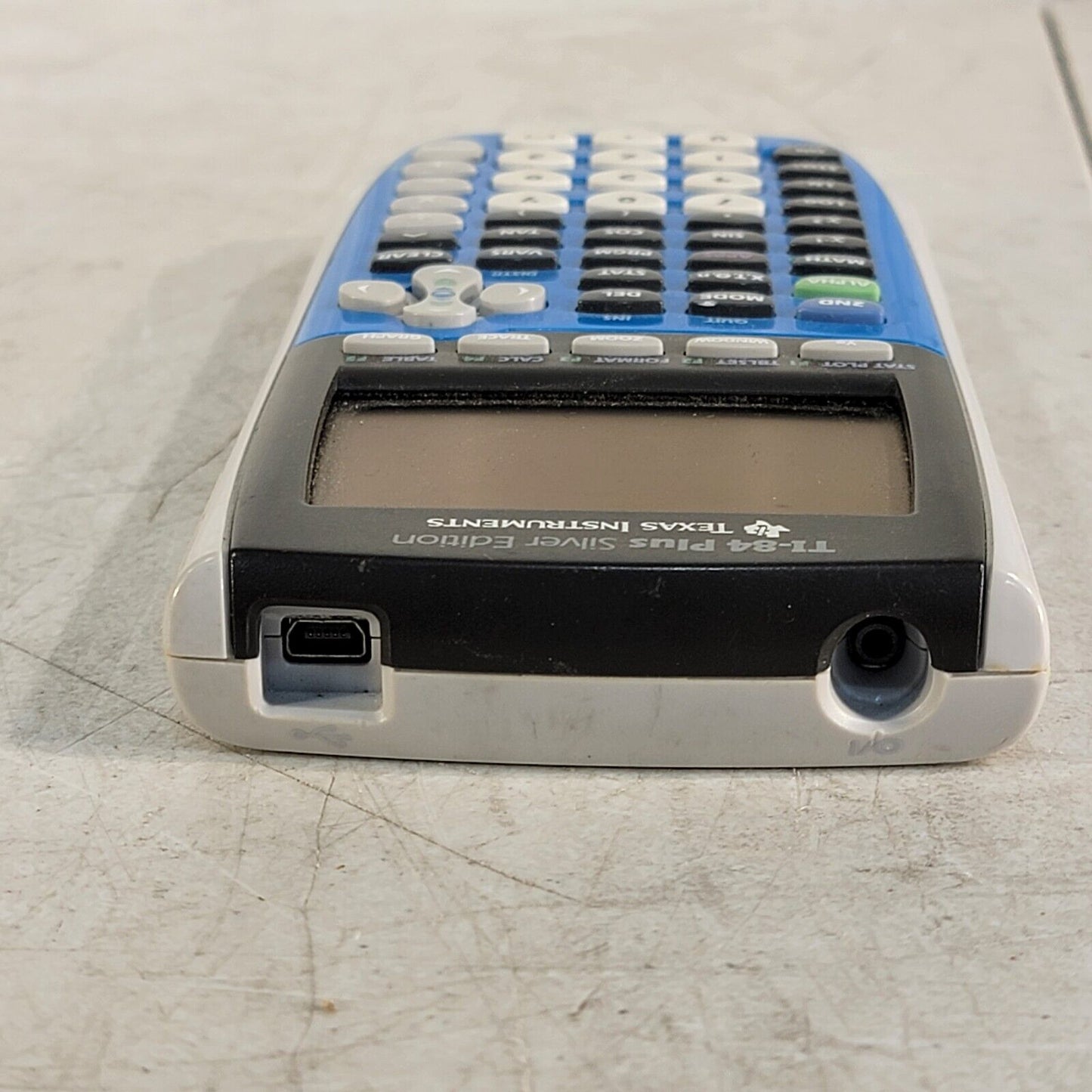 Texas Instruments TI83 Plus Silver Edition Graphing Calculator Blue Accent