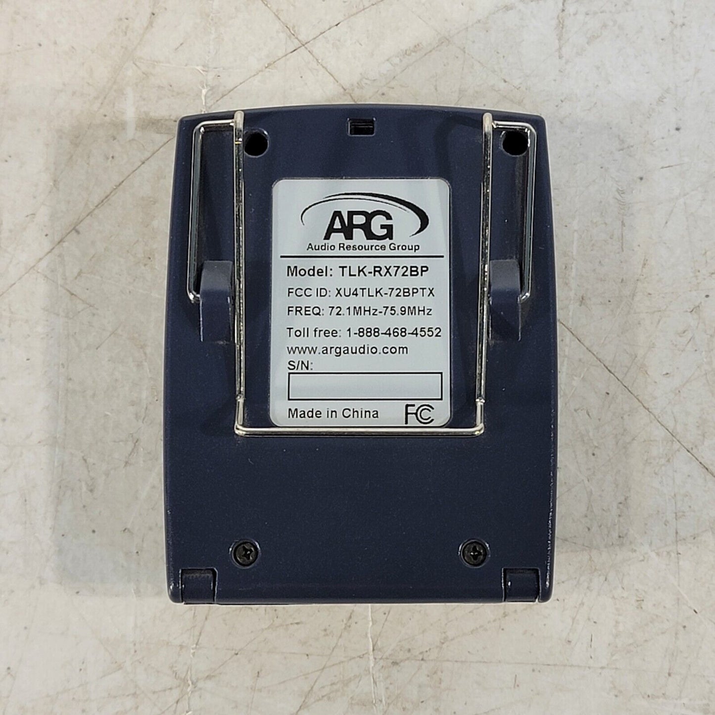 Audio Resource Group TLK-RX72BP Receiver 72MHz Wireless Multi-Channel FM 17-Ch
