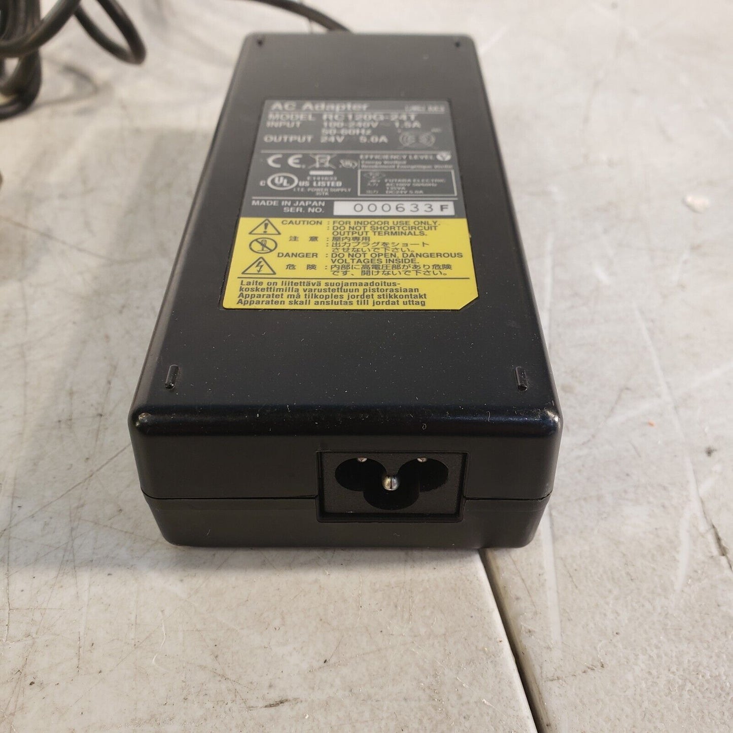 Photron RC120G-24T AC Adapter 24V 5.0A, No Power Cord