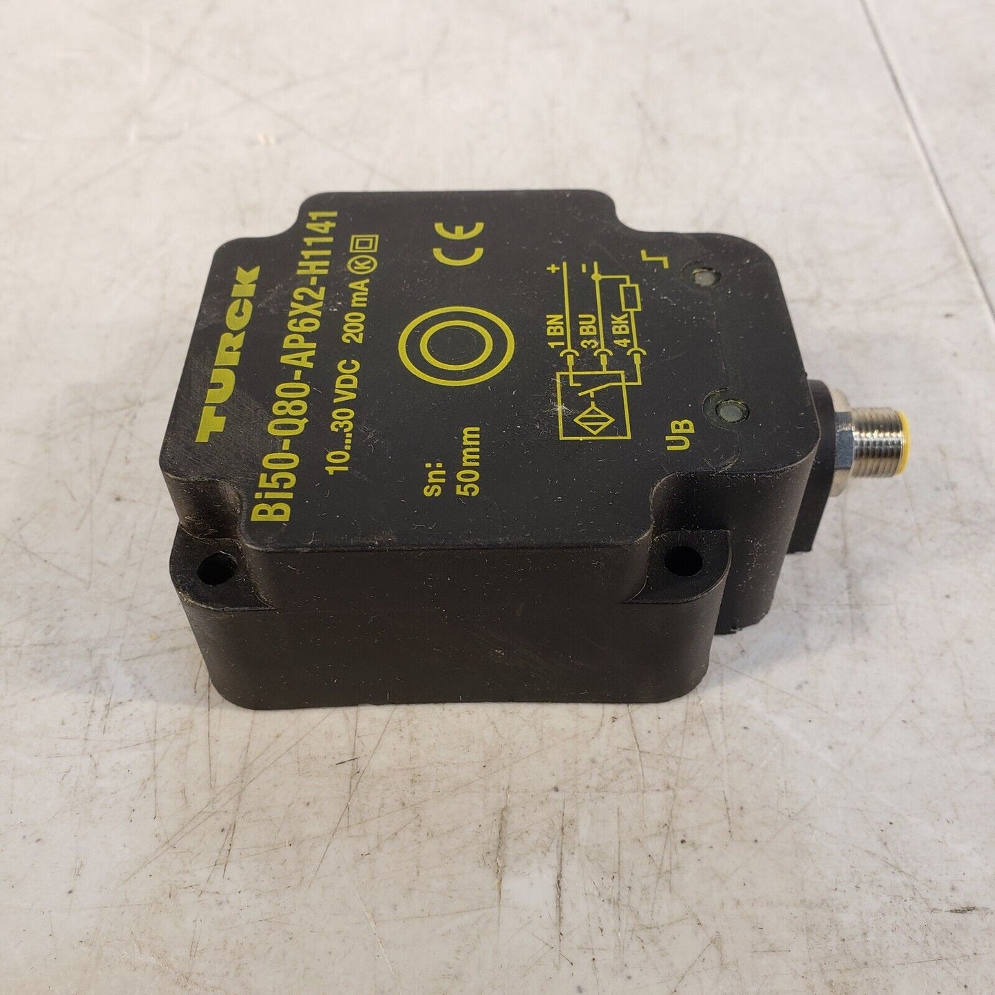 Turck UPROX BI50U-Q80-AP6X2-H1141, 10-30 VDC, 200 mA, Proximity Sensor