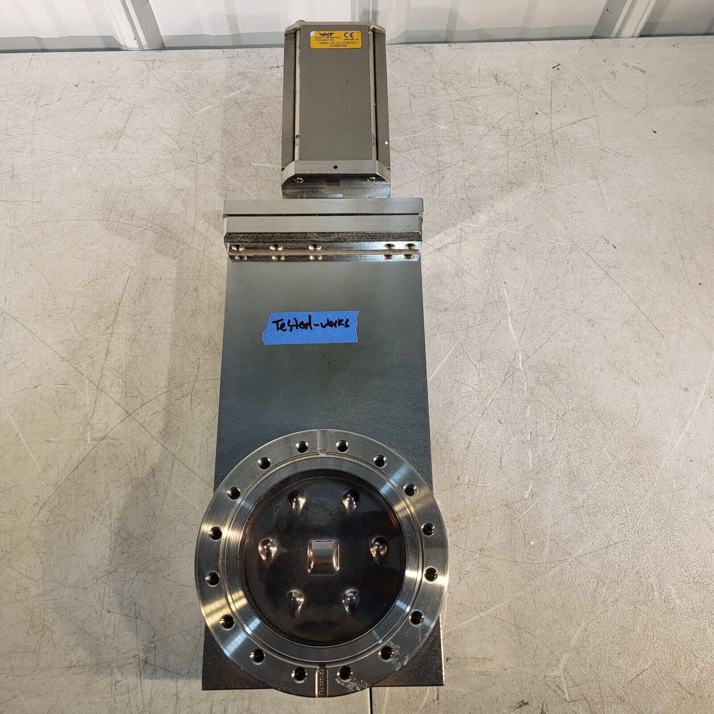 VAT Gate Valve DN100CF 6" OD Conflat Flange Pneumatic Valve High Vacuum UHV SS