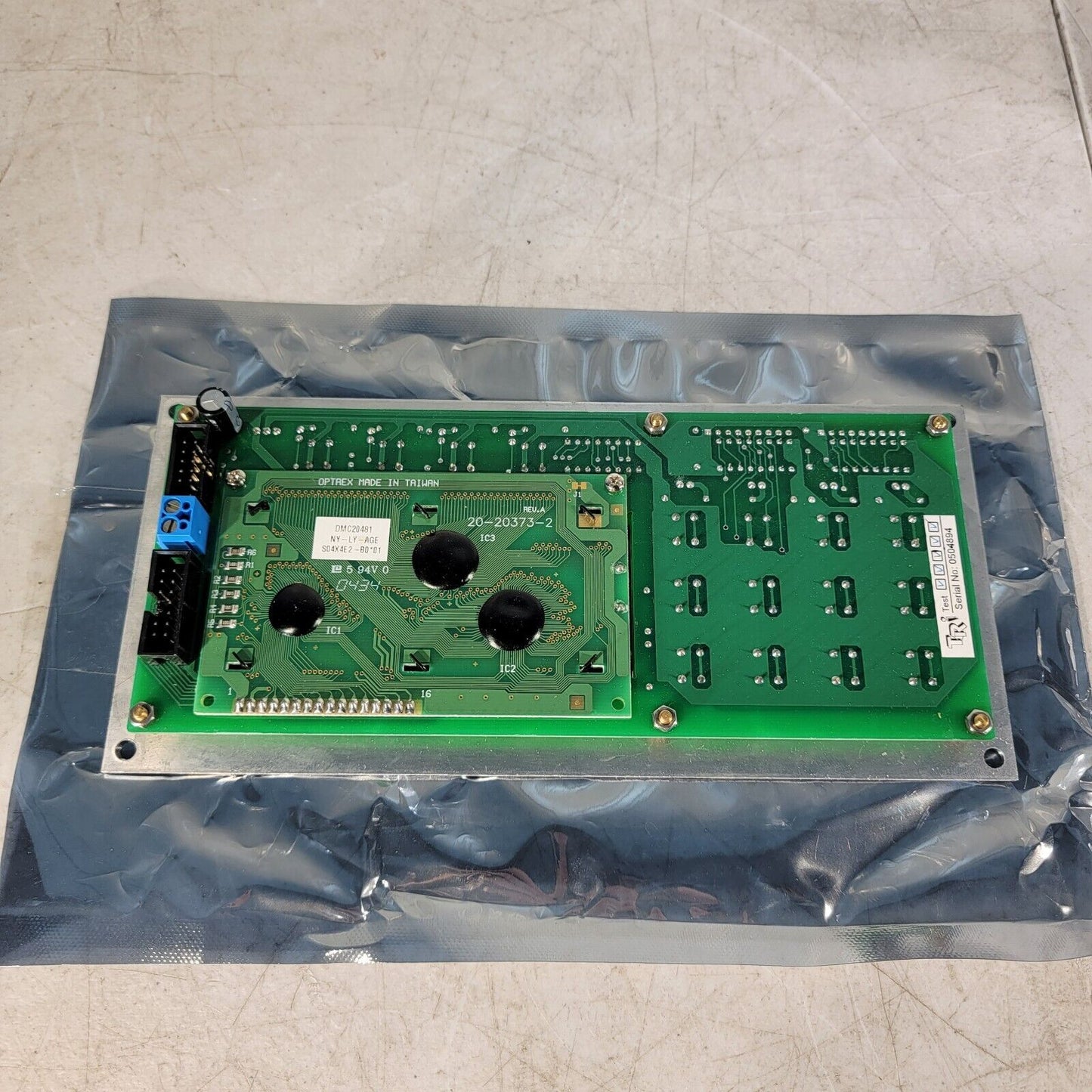 Optrex Display Module DMC20481-NY-LY-AGE on Triangle Research IO TRI Board