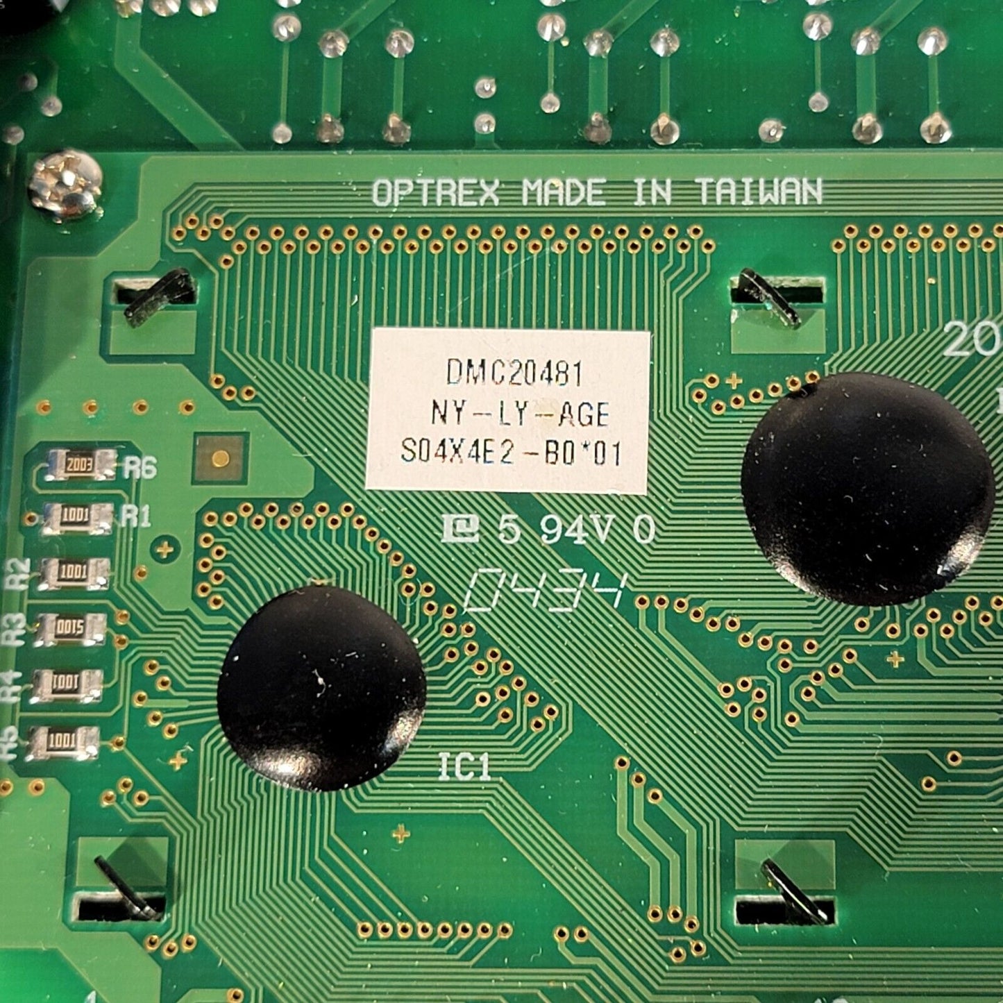 Optrex Display Module DMC20481-NY-LY-AGE on Triangle Research IO TRI Board