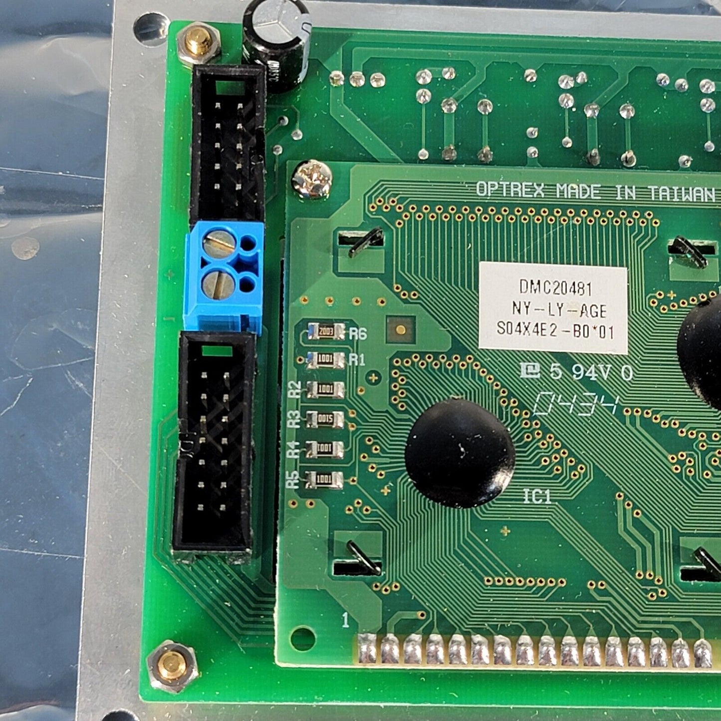 Optrex Display Module DMC20481-NY-LY-AGE on Triangle Research IO TRI Board