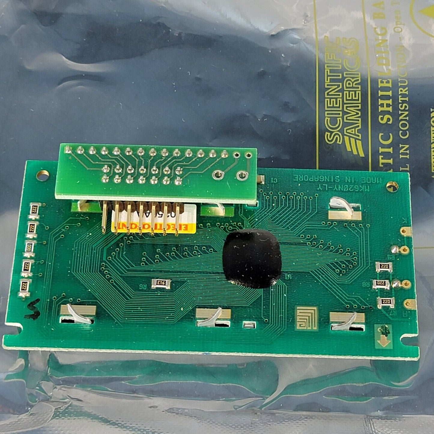 Electrofont MK620NY-LY Graphic LCD Display 0250AA w/ Breakout Board for PLC