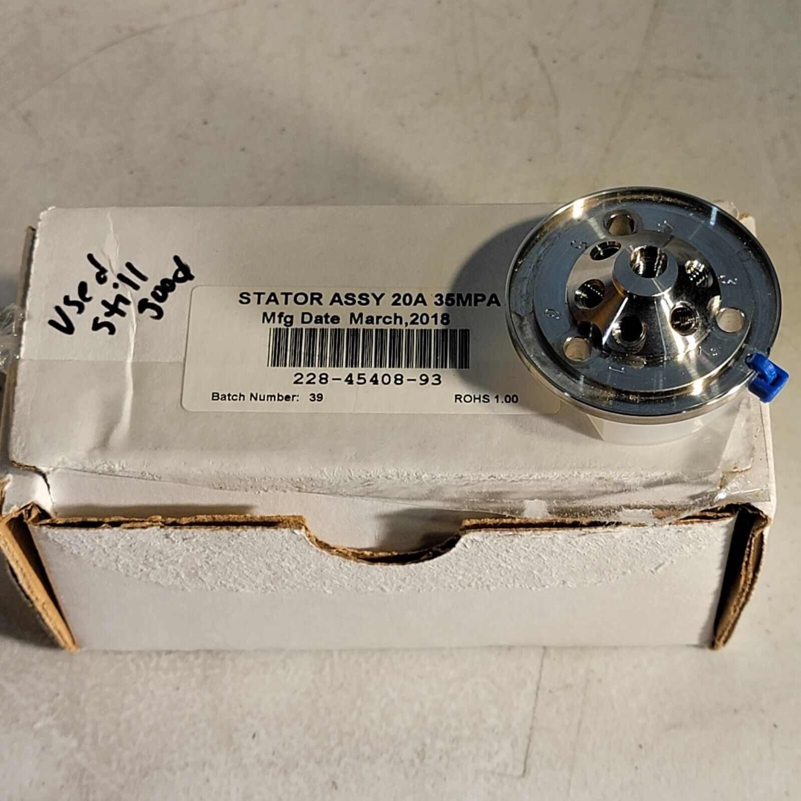 Shimadzu 228-45408-93 High Pressure Valve SS Stator Assembly For