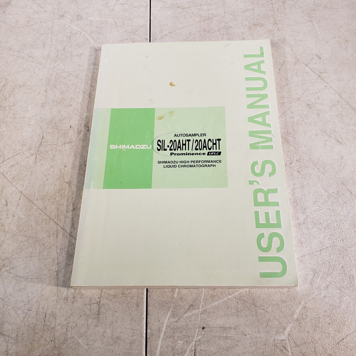 Shimadzu User Manual For SIL-20AHT/20ACHT Autosampler, Liquid Chromotagraphy