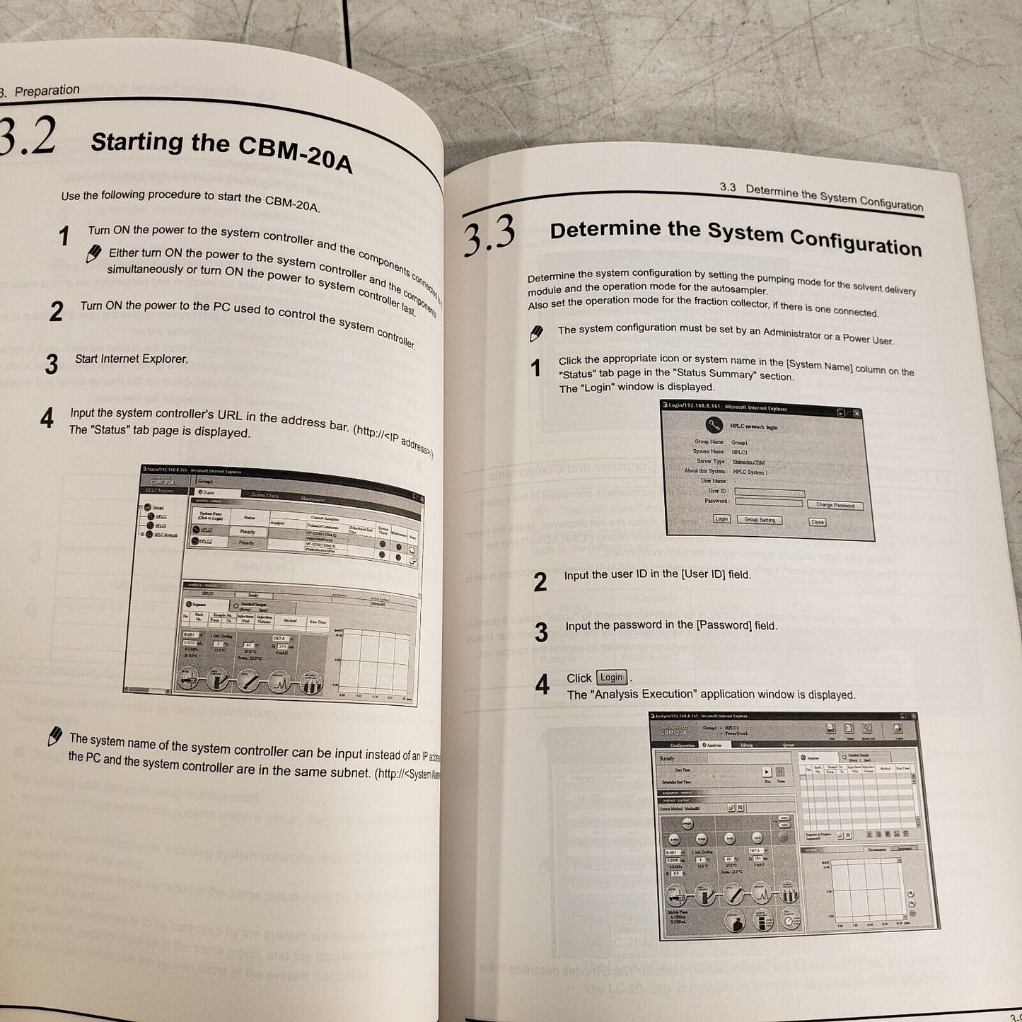 Shimadzu User Manual For CBM-20A/20Alite System Controller Liquid Chromotagraphy