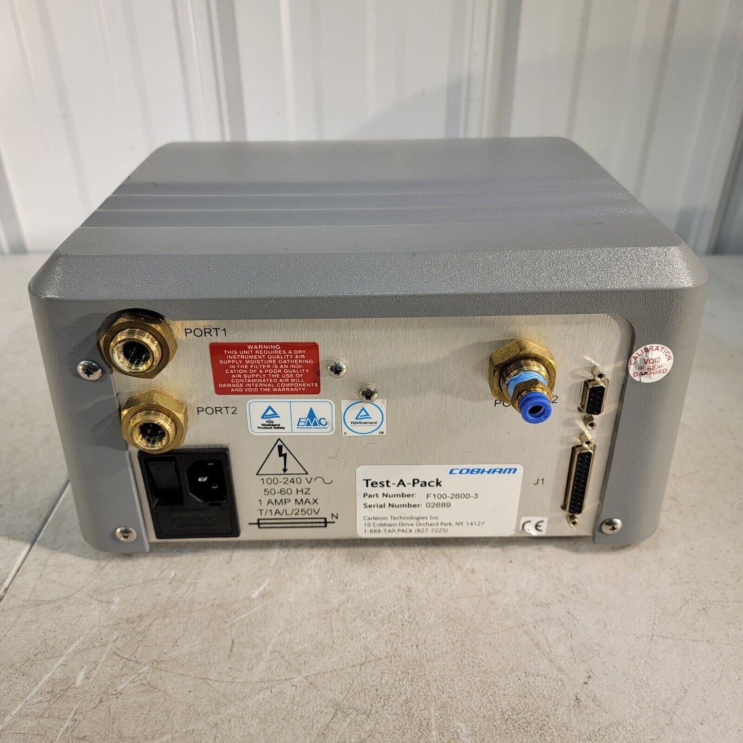 Test-A-Pack Systems Seal Strength Tester F100-2600-3 Cobham 3 Type Seal Tester