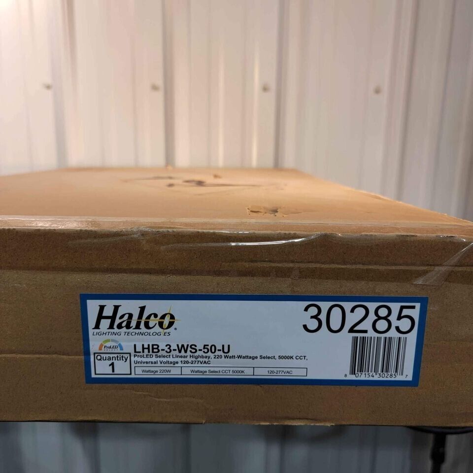 Halco ProLED 30285 LHB-3-WS-50-U 180W, 200W or 220W 5000K Linear LED High Bay