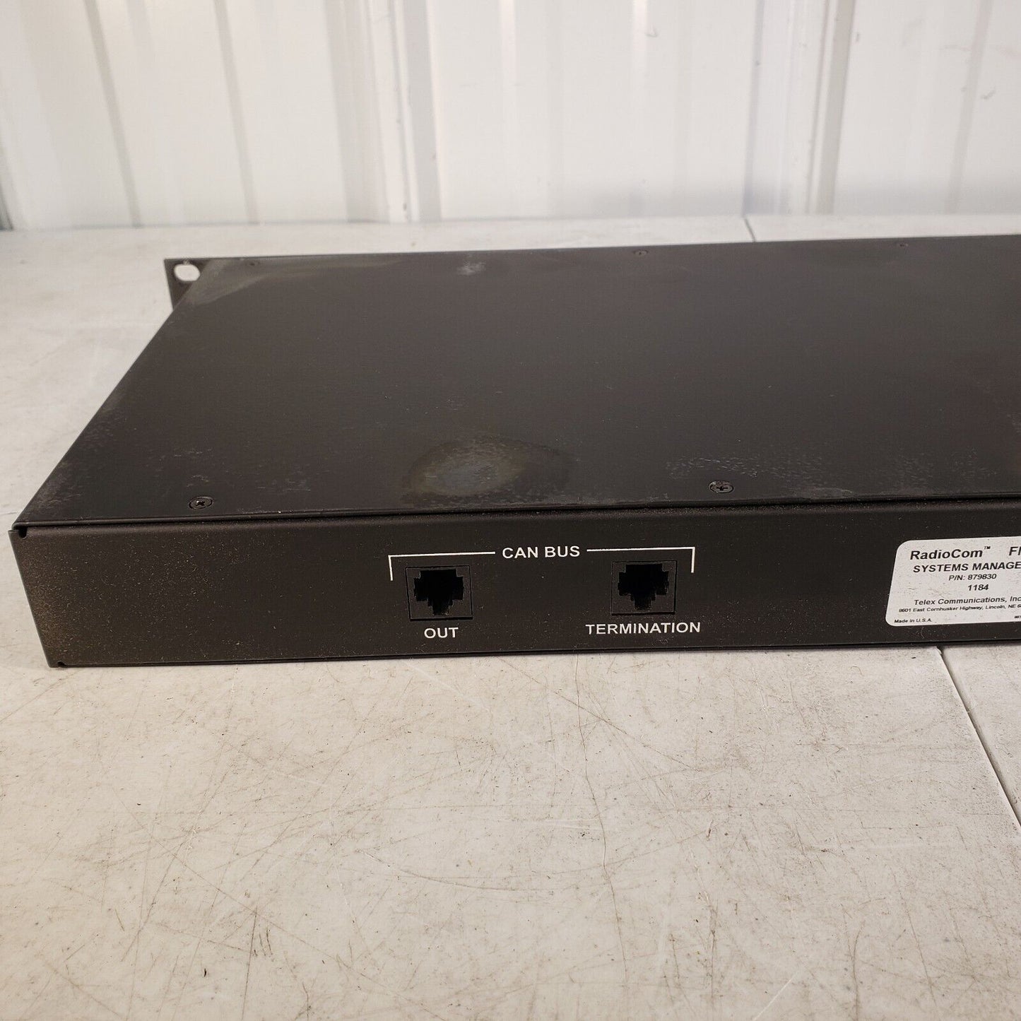 Telex RadioCom FM-1 System Manager Channel UHF