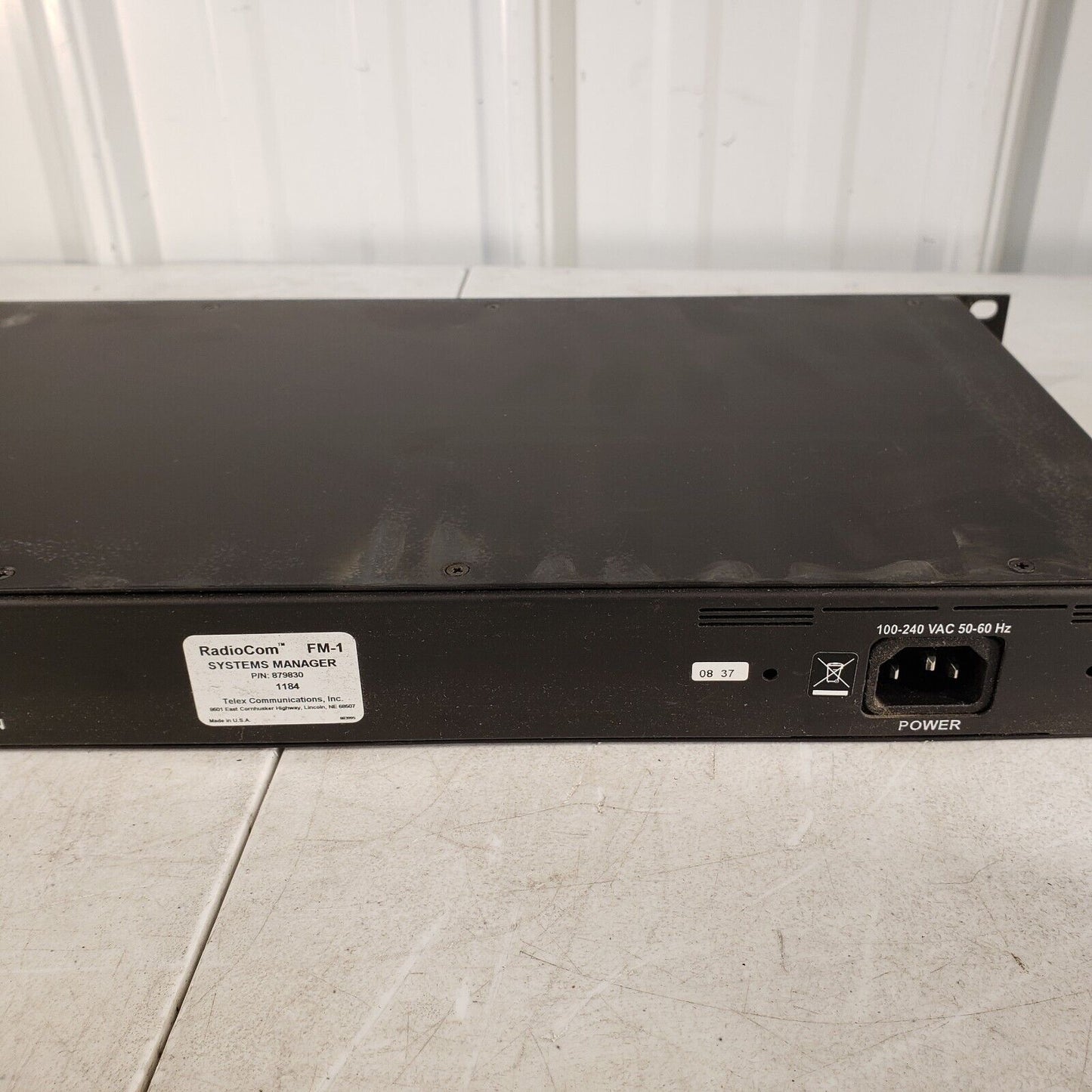 Telex RadioCom FM-1 System Manager Channel UHF