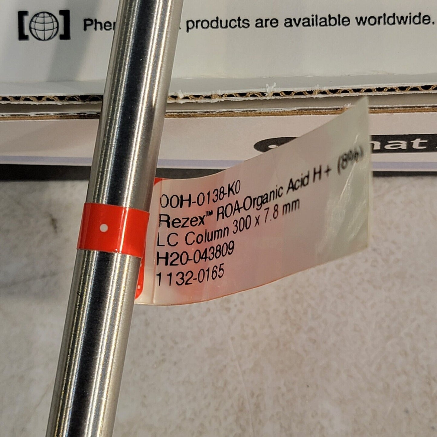 HPLC Column Phenomenex 00H-0138-K0 300x7.80mm Rezex R0A-Organic Acid H + (8%)