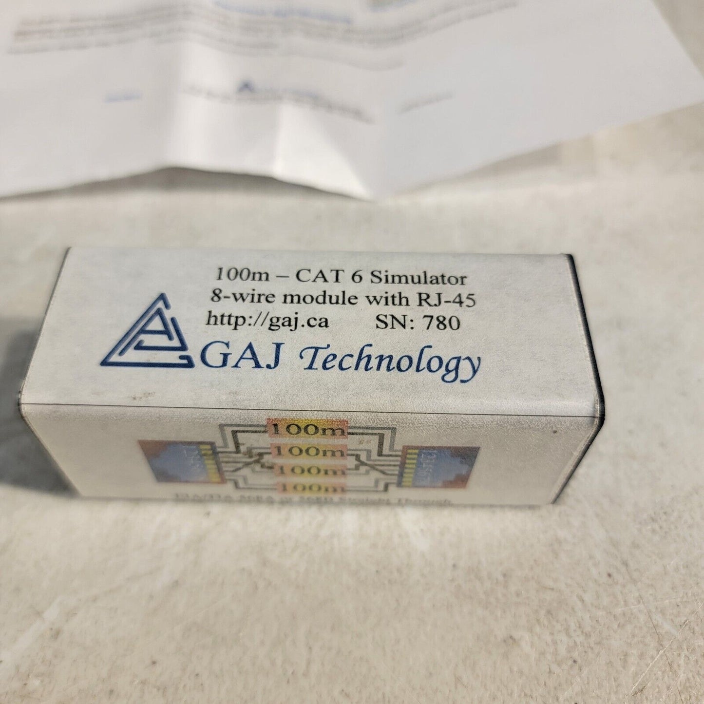 GAJ Technology 100m CAT-6 Simulator 8-wire Module RJ-45 Connector
