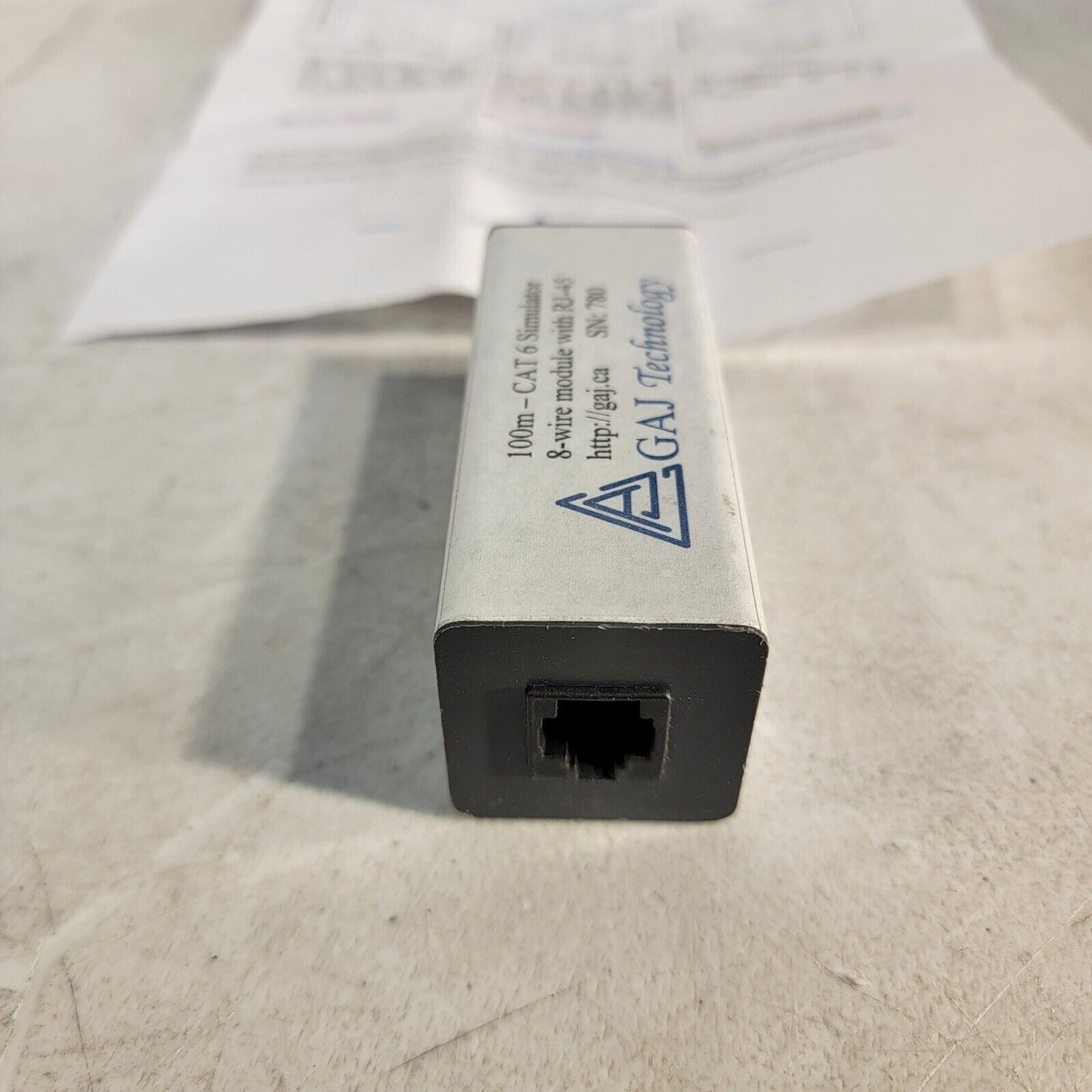 GAJ Technology 100m CAT-6 Simulator 8-wire Module RJ-45 Connector