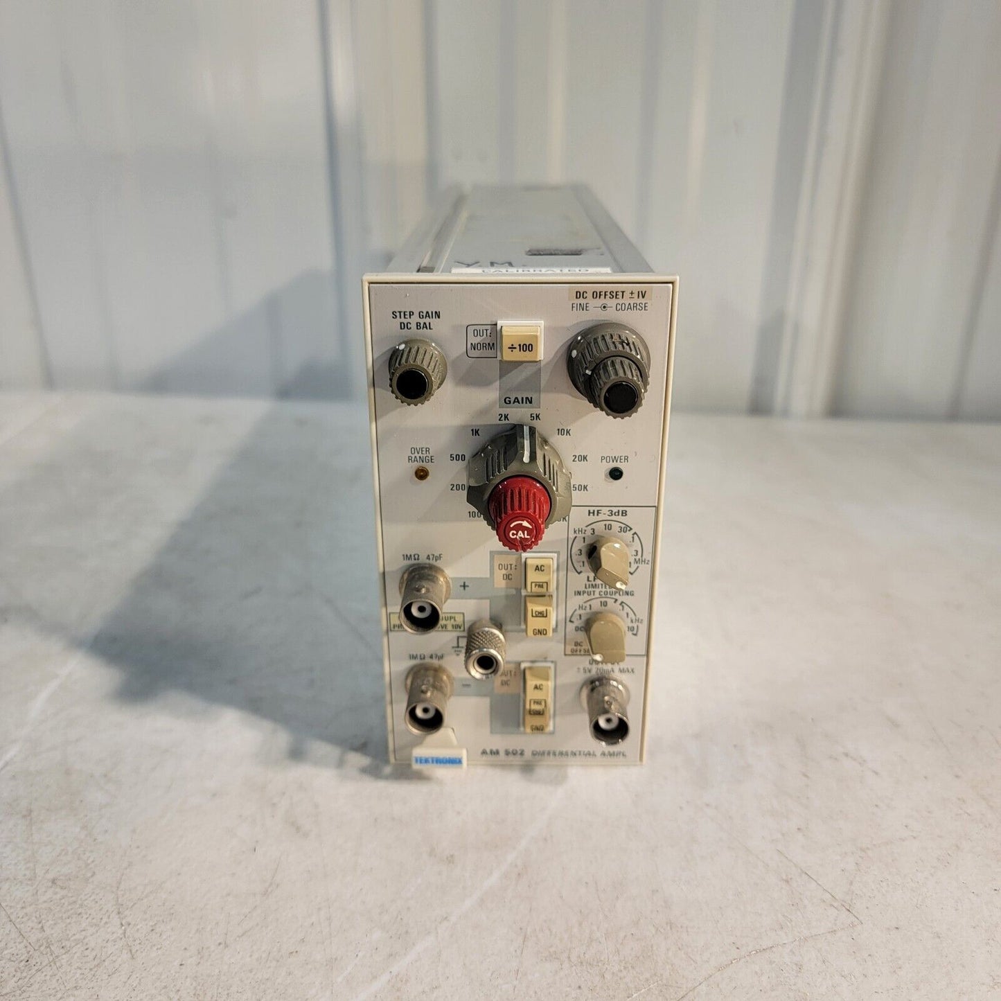 Tektronix AM 502 Differential Ampl Amplifier Plugin Module 1x to 100,000x Gain