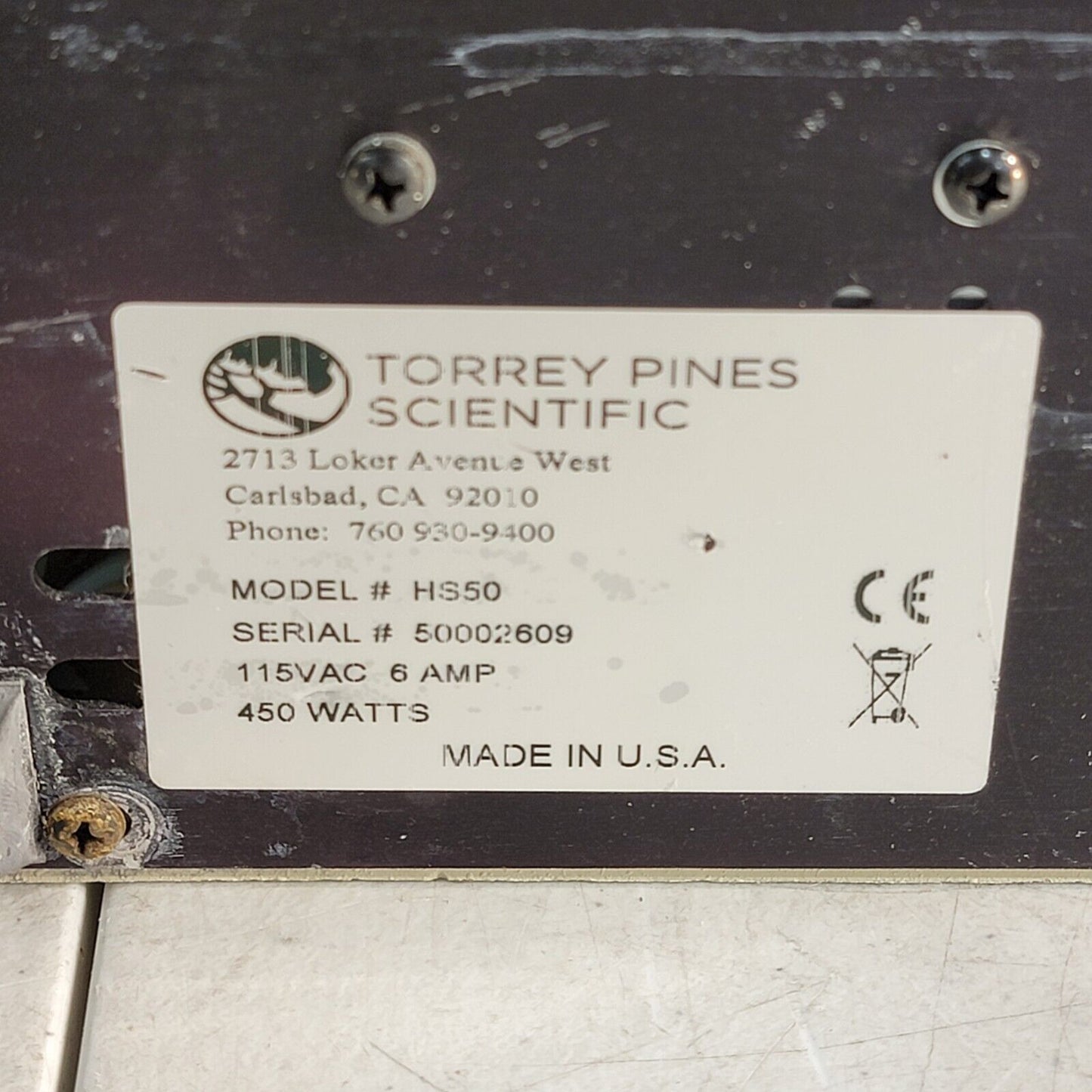 Torrey Pines HS50 Digutal Hot Stir Plate 450 Watt - Tested Works